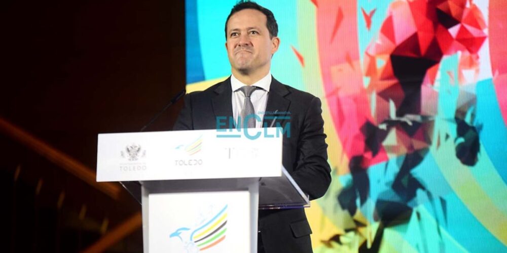 Carlos Velázquez, durante la gala de Toledo Ciudad Europea del Deporte. Foto: Rebeca Arango.