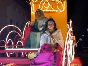 La cabalgata de los Reyes, en Villacañas (Toledo).