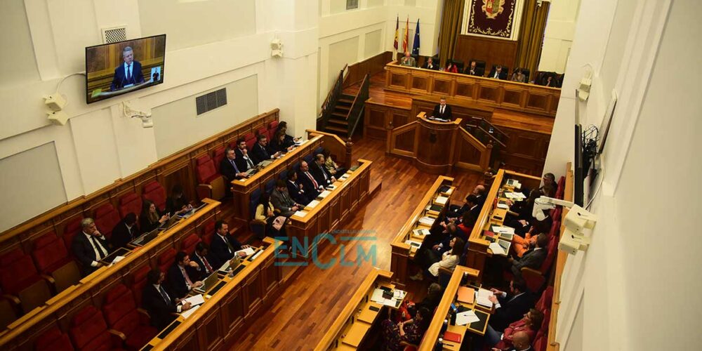 Debate sobre el Estado de la Región en las Cortes de Castilla-La Mancha.