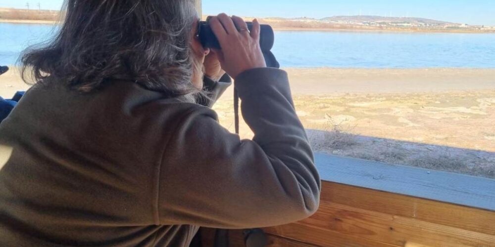 Mercedes Gómez refutó a los ecologistas antes de visita la Laguna Larga de Villafranca (Toledo).