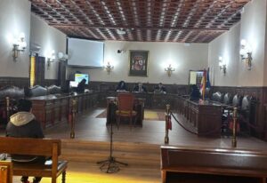 Imagen del juicio por pornografía infantil celebrado en la Audiencia Provincial de Cuenca.