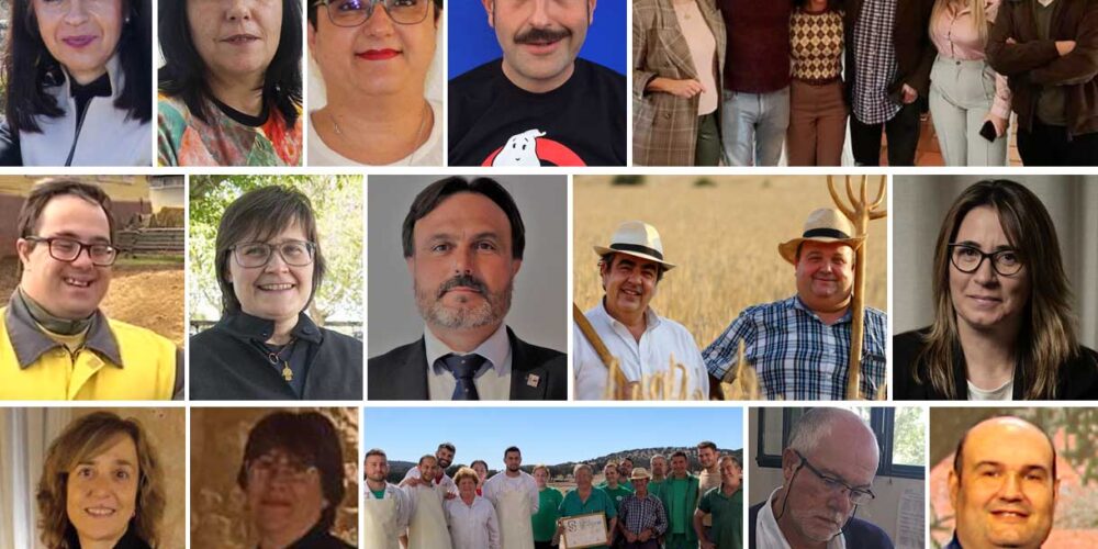 Montaje de los premiados en los Excelentes agrarios de Enclm