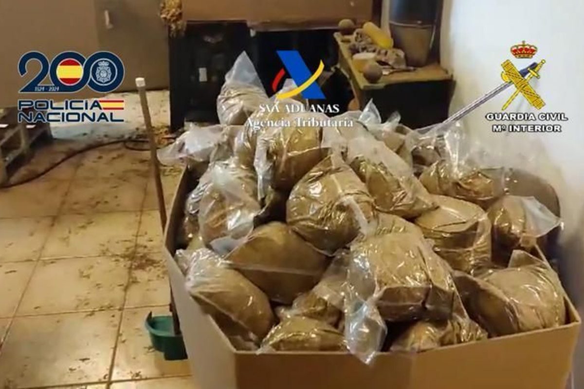 Imagen de archivo de tabaco incautado en otra operación policial