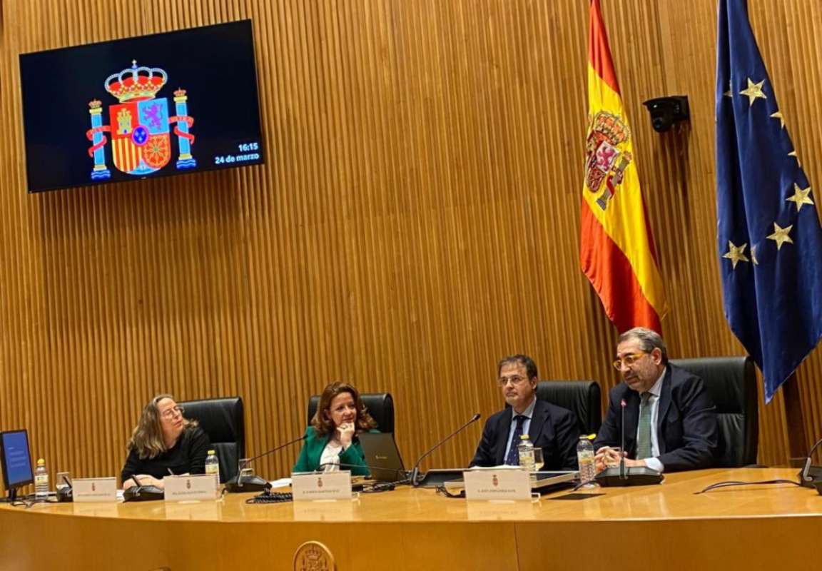 El consejero de Sanidad, Jesús Fernández Sanz, en un acto celebrado en el Congreso de los Diputados