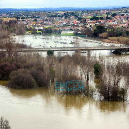 Inundaciones en Escalona (Toledo) tras la crecida del río Alberche. Foto: ENCLM / Rebeca Arango