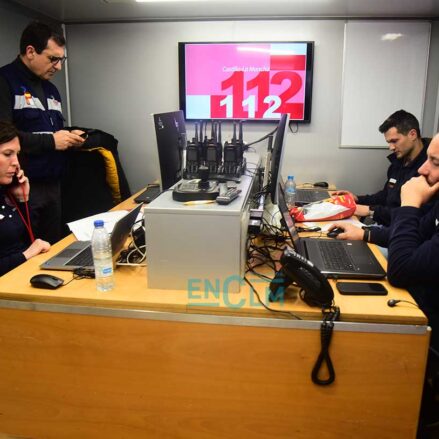 Puesto de control en Escalona.