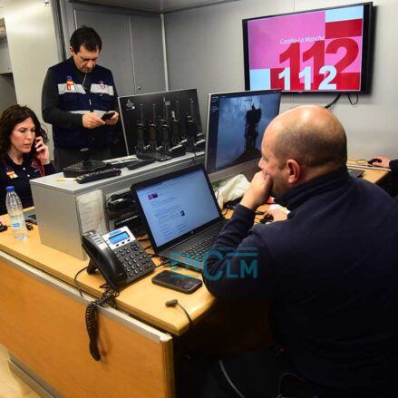 Puesto de control en Escalona.