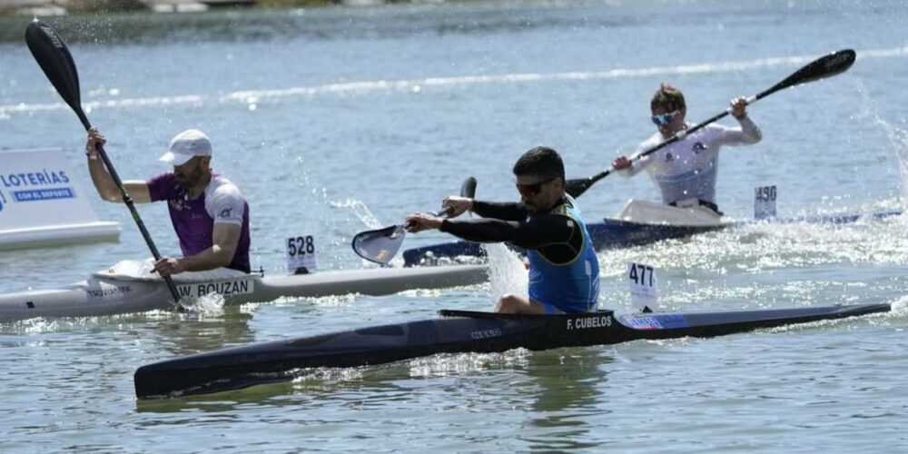 Paco Cubelos en el LV Campeonato de España de Invierno en Sevilla. Foto: Real Federación Española de Piragüismo