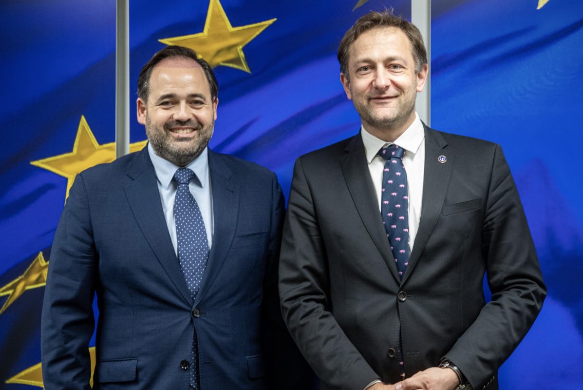 Paco Núñez se reune con Christophe Hansen. Foto: PP C-LM