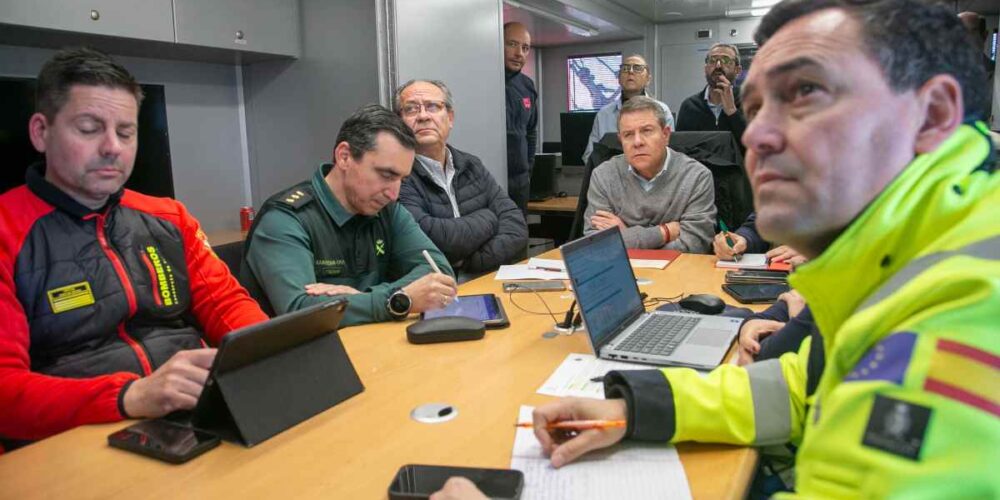 Reunión del Cecop presidida por el presidente de Castilla-La Mancha.