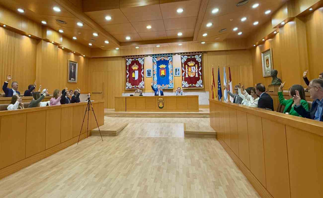 Imagen del pleno del Ayuntamiento de Talavera.