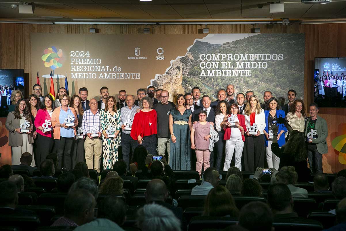 Entrega de los premios de medio ambiente en 2024. Foto: Junta de CLM.