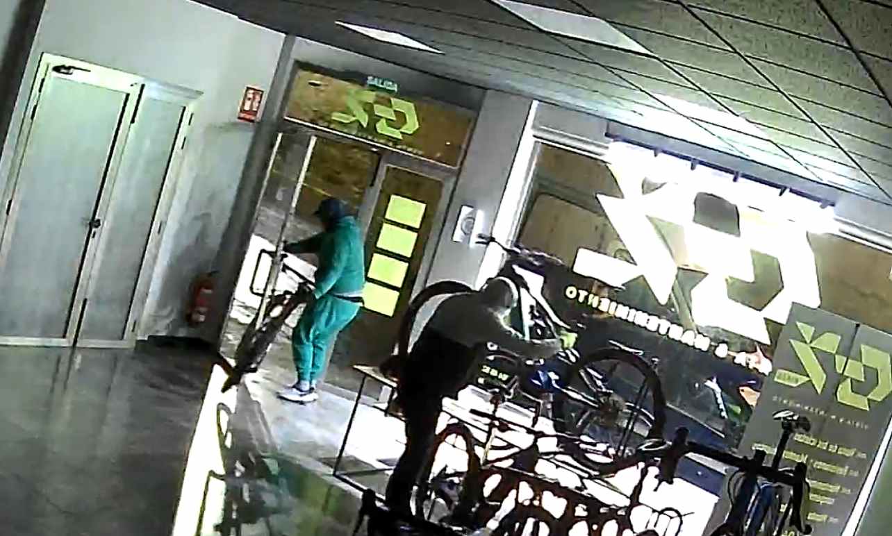 Imagen de uno de los robos de bicicletas de alta gama en Castilla-La Mancha y Madrid. Foto: Guardia Civil
