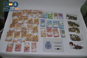 Dinero que el empleado robó y la Policía Nacional ha logrado interceptar