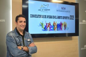 El diputado de Deportes, Dani Sancha, presenta las convocatorias de ayudas del área deportiva en la provincia de Albacete