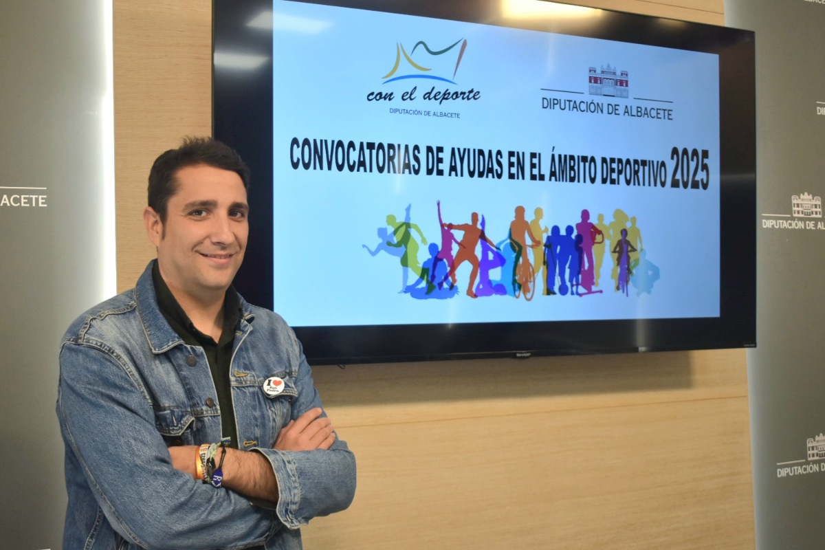 El diputado de Deportes, Dani Sancha, presenta las convocatorias de ayudas del área deportiva en la provincia de Albacete