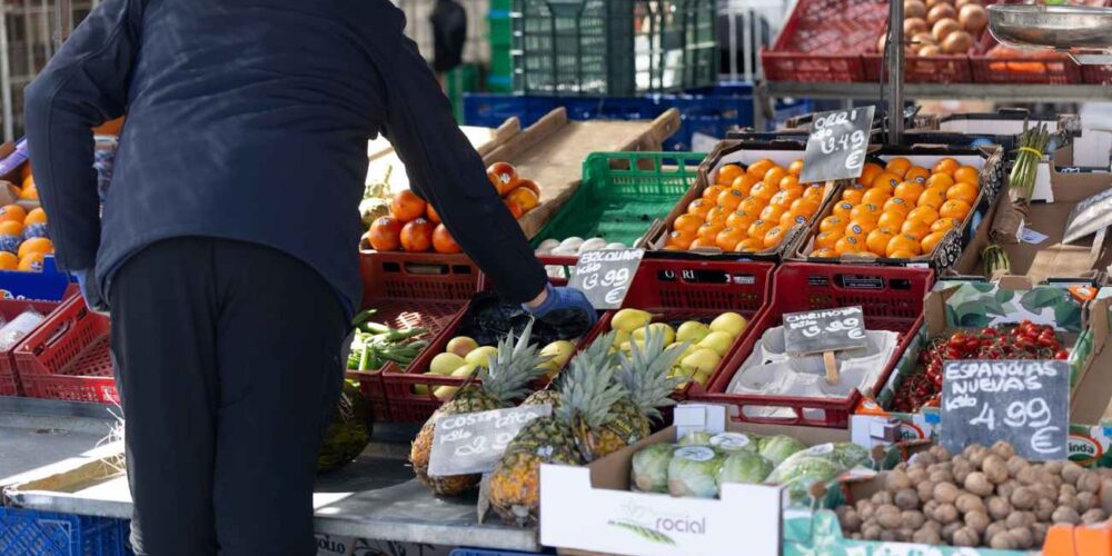 Un mercado de alimentos. Foto: EP.