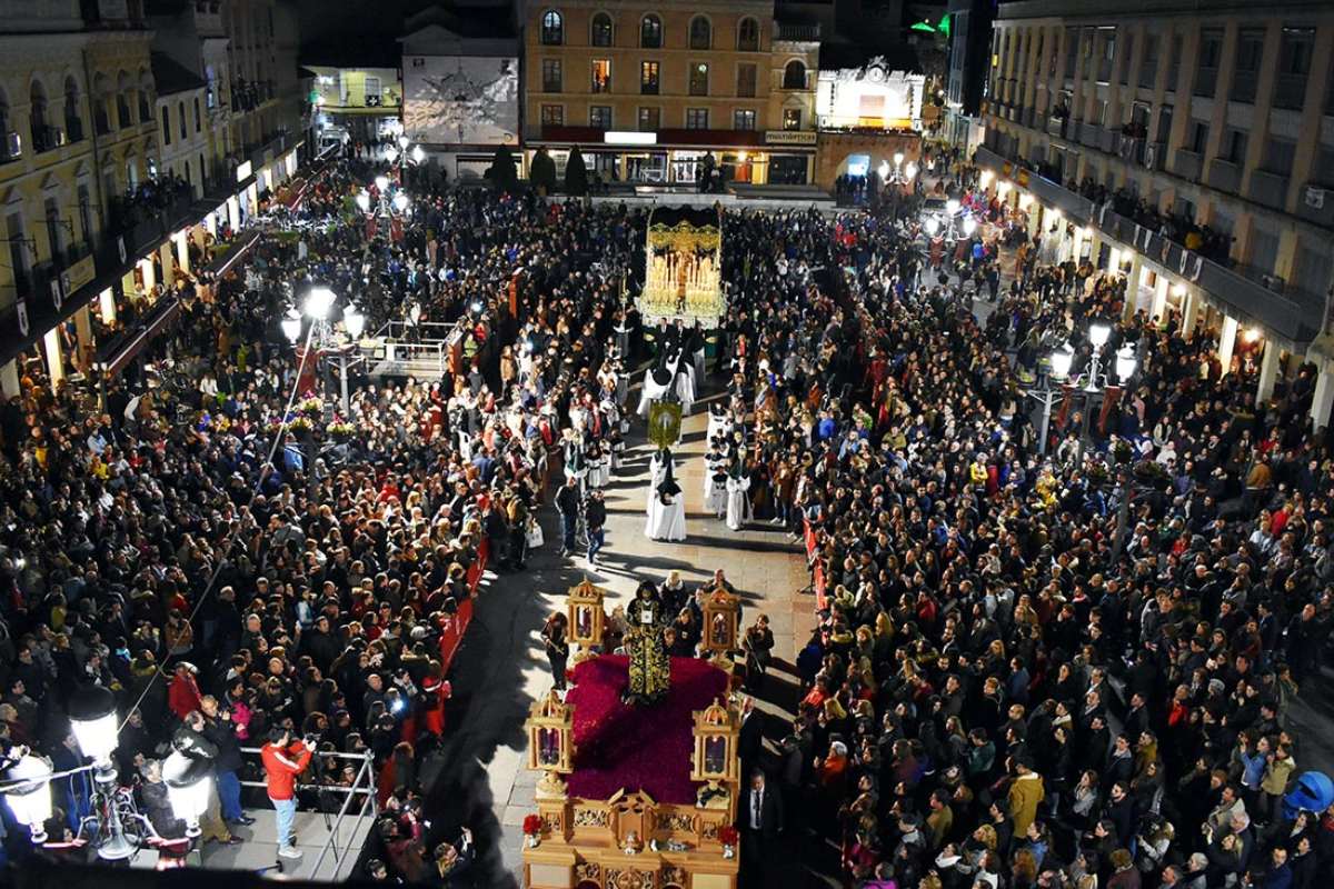 Imagen de archivo del Encuentro del Martes Santo en la Plaza Mayor de Ciudad Real