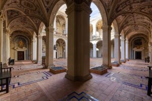 Imagen del interior del Palacio del Marqués de Santa Cruz en Viso del Marqués