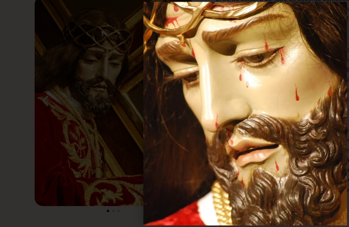 Nuestro Padre Jesús Nazareno de Tobarra. Foto: Federación de Hermandades y Cofradías de Tobarra