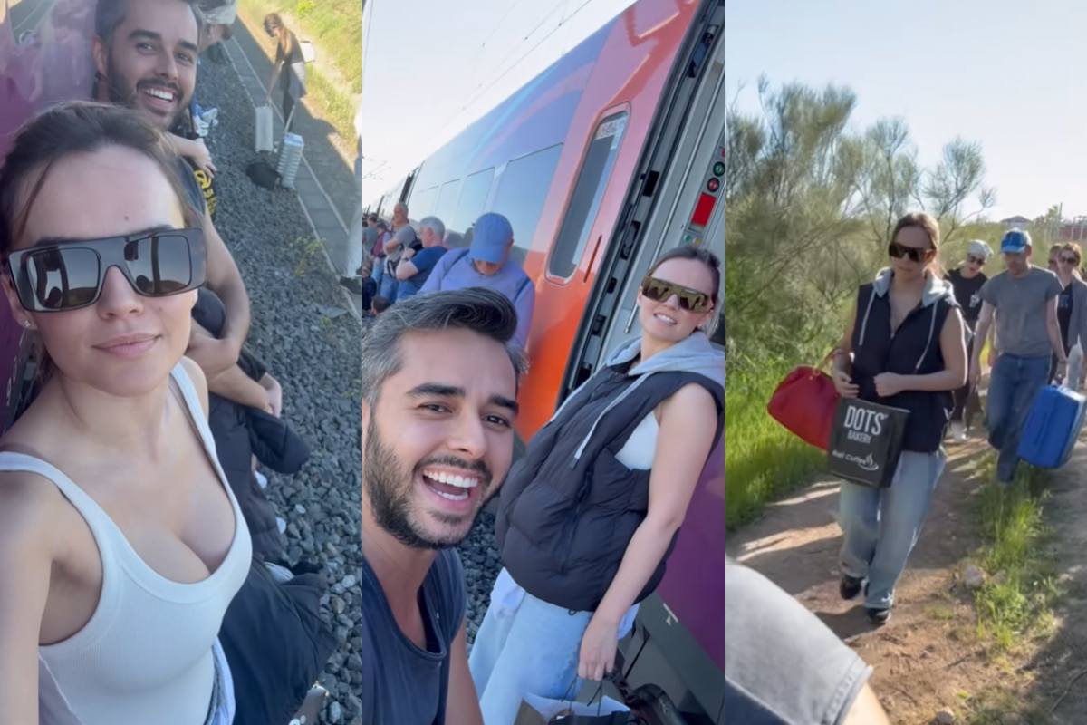 Varios instantes en los que Melody narra como se quedó "tirada" en un tren tras el apagón