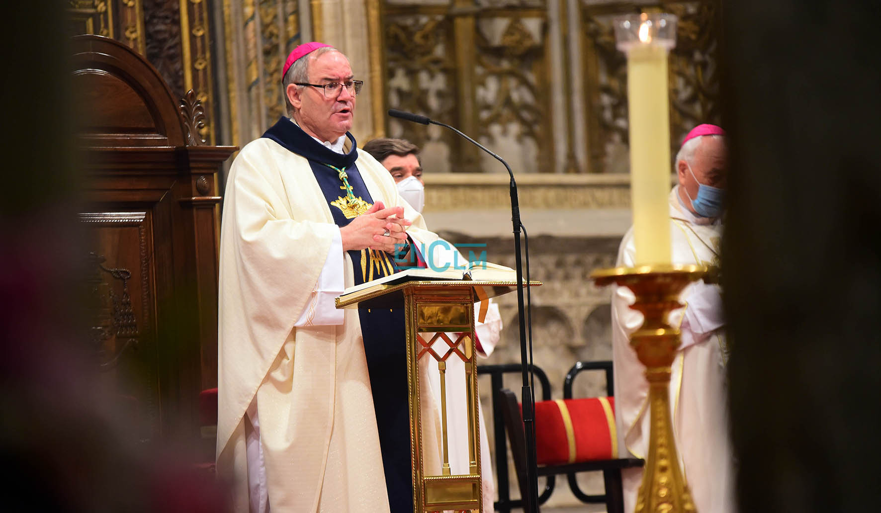 Francisco Cerro ensalzó la figura del papa. Foto: Rebeca Arango.