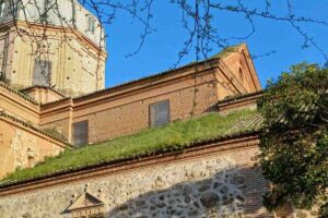Foto del estado de la cubierta de la basílica del Prado de Talavera. Foto: PSOE Talavera