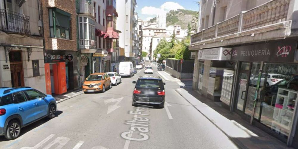 Calle Fray Luis de León, en Cuenca. Foto: Google Maps