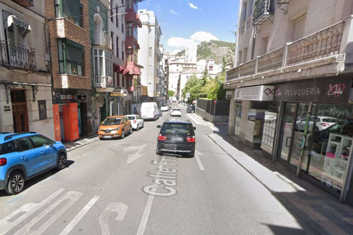 Calle Fray Luis de León, en Cuenca. Foto: Google Maps