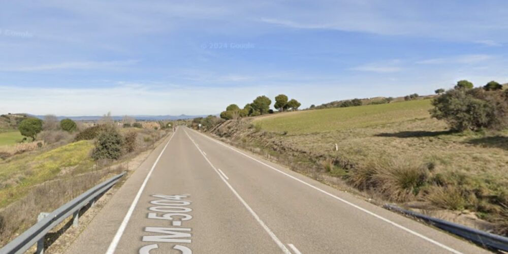 Las CM-5004 a la altura De la Torre de Esteban Hambrán (Toledo). Foto: Google Maps