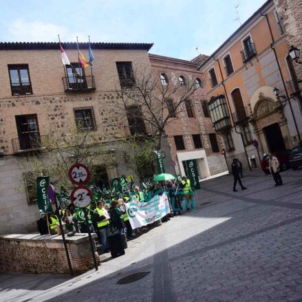 Concentración de CSIF en Toledo. Foto: Rebeca Arango.