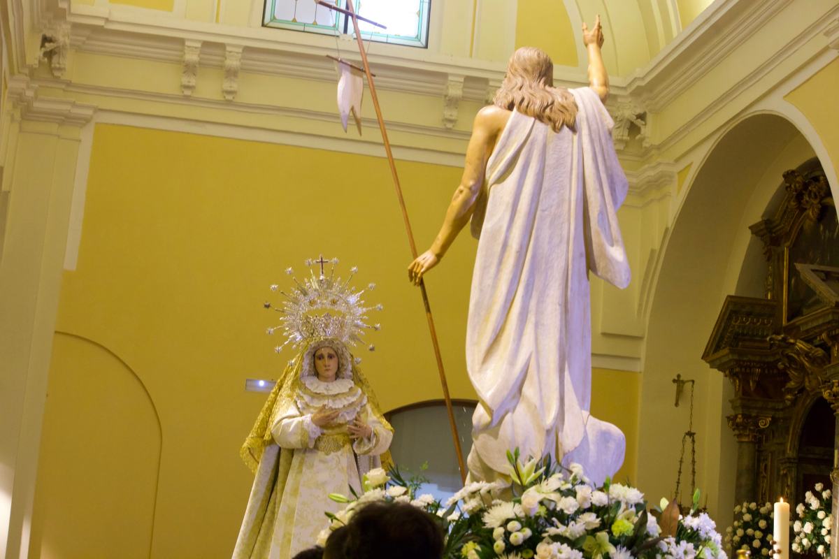 procesión del Cristo Resucitado desde la Concatedral de Santa María
