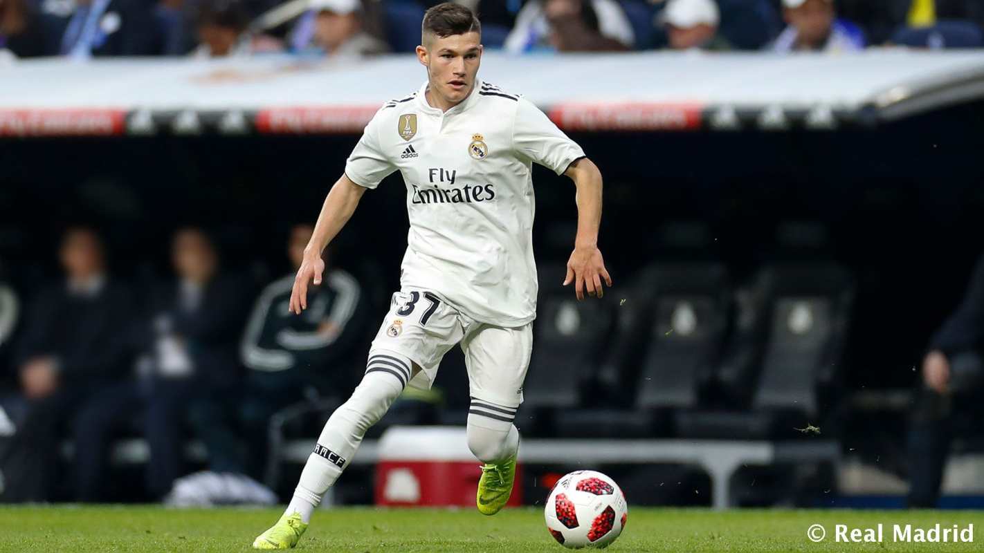 Fran García, lateral del Real Madrid. Foto: Real Madrid.