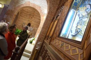 Patricia Franco visitió el conjunto histórico de Hita.