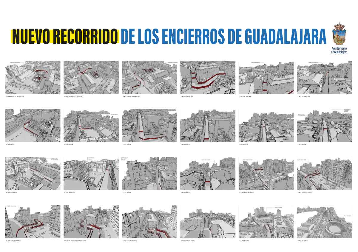 Detalles nuevo recorrido encierros Guadalajara