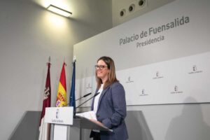 La consejera Portavoz del Gobierno regional, Esther Padilla.