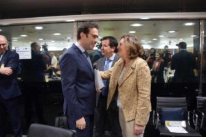 El ministro Carlos Cuerpo y la consejera Patricia Franco.