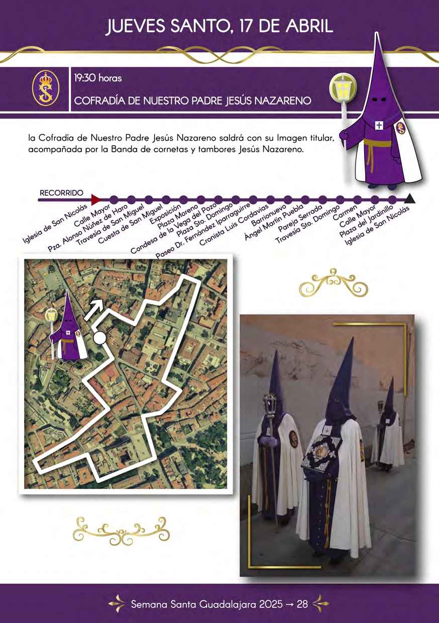 Recorrido Jueves Santo Tarde