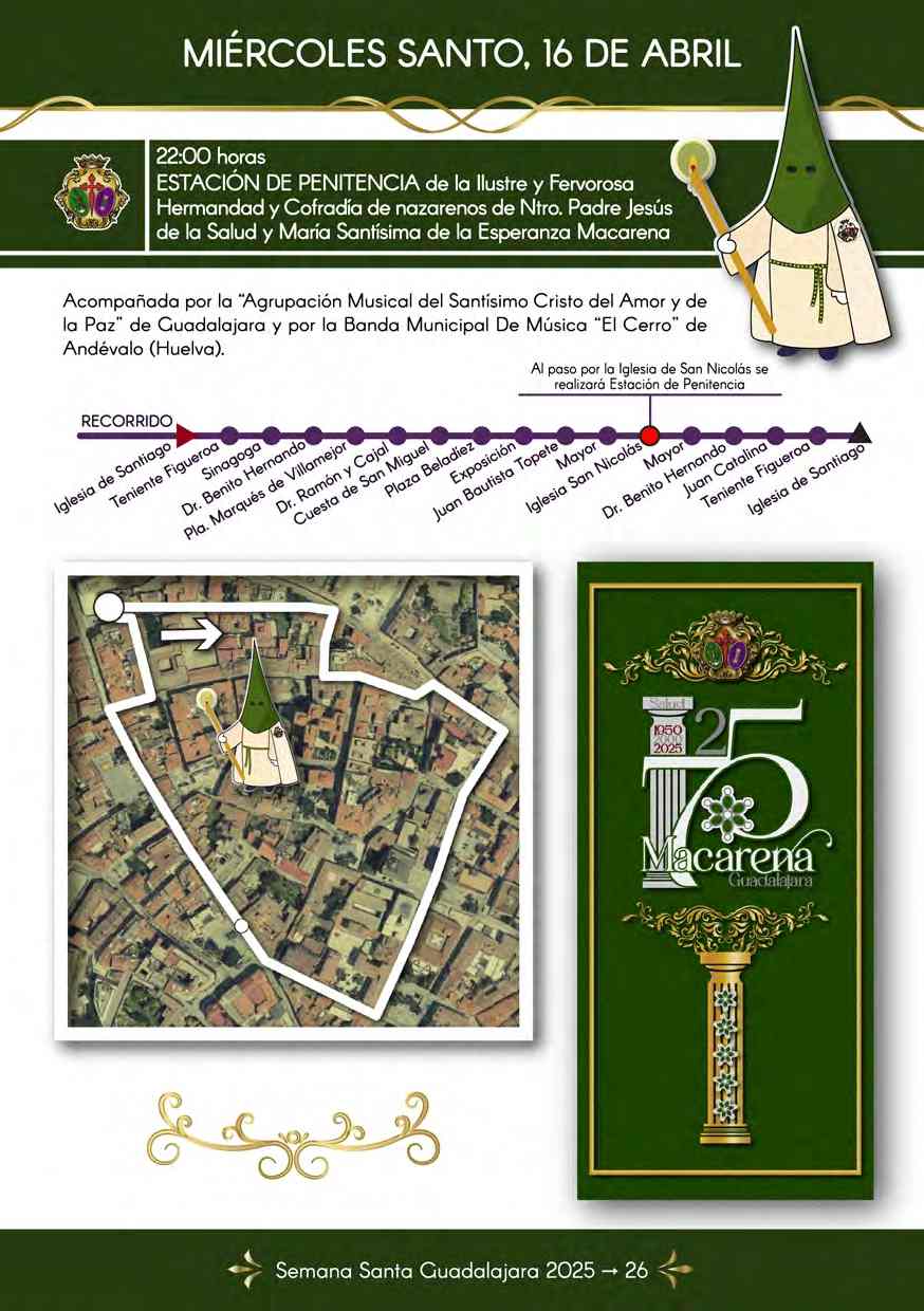Recorrido Miércoles Santo