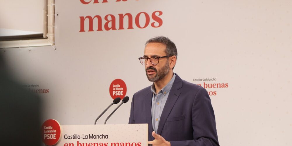 Sergio Gutiérrez, secretario de Organización del PSOE de CLM. Foto: Rebeca Arango.