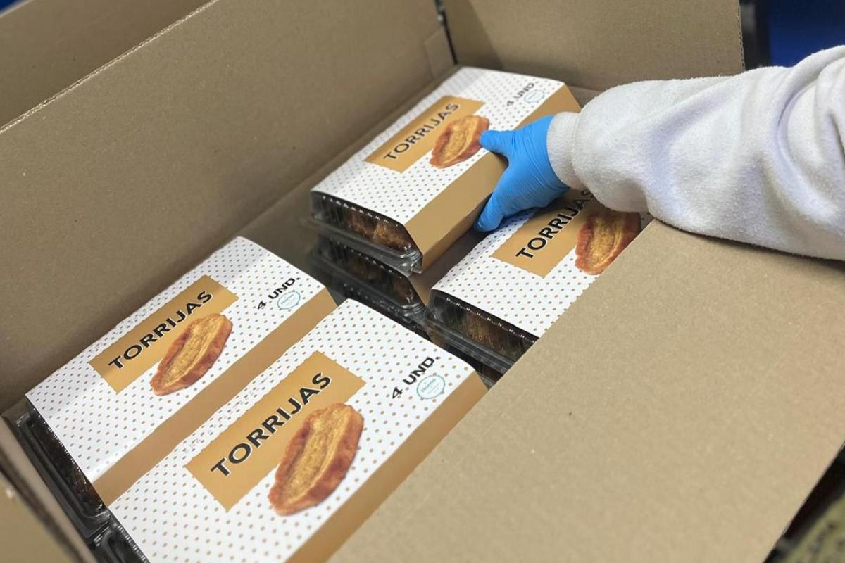 Cajas de torrijas.