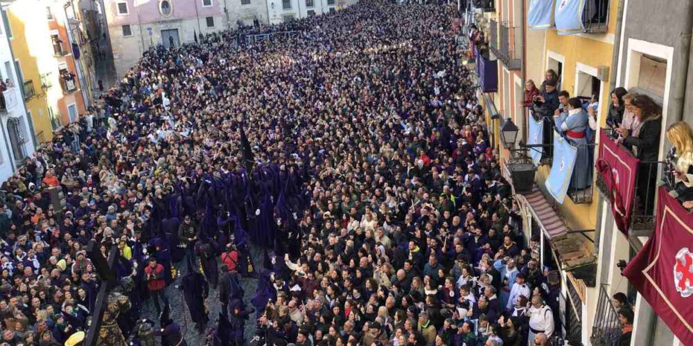 Procesión Camino del Calvario, en Cuenca, conocida como Las Turbas.