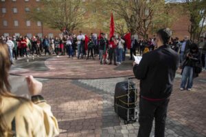 Marcha por el derecho a la vivienda convocada en Albacete. Foto: EP.