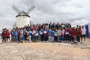 Celebración del Día de Europa desde los molinos de Campo de Criptana