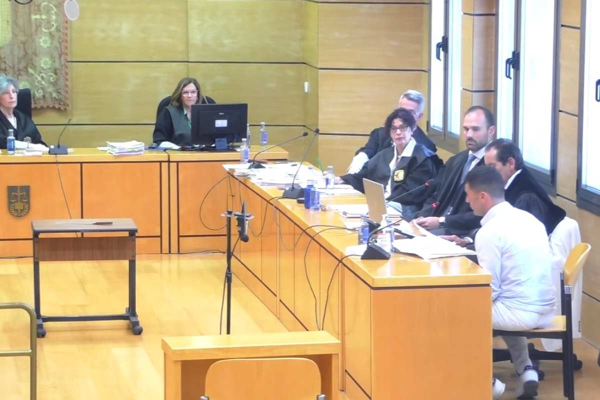 El acusado prestando declaración este miércoles en la Audiencia Provincial de Ciudad Real