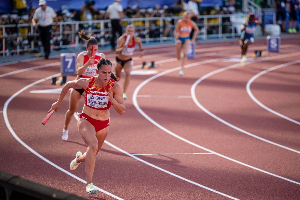 La atleta manzanareña Sonia Molina-Prados durante una competición