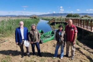 La consejera de Desarrollo Sostenible, Mercedes Gómez, ha realizado una visita este lunes al Parque Nacional de las Tablas de Daimiel