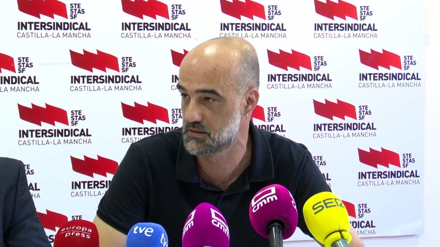 El portavoz de STAS-CLM Intersindical, Gustavo Fabra. Foto: EP.