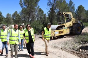 La secretaria de Estado de Agricultura y Alimentación visita las obras de reconstrucción de Letur (Albacete)