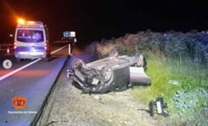Accidente en la A-42, a la altura de Numancia de la Sagra.